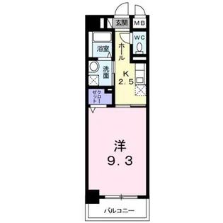 レーヴ ダンジュI【1階】の間取り