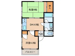 シティハイツ羽田【3階】の間取り