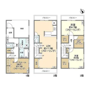 埼玉県入間郡三芳町大字竹間沢【一戸建】の間取り