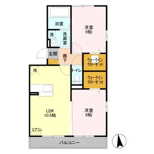 埼玉県草加市青柳8【アパート】の間取り