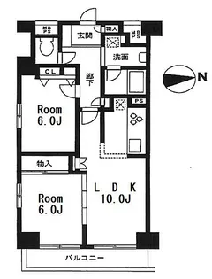 シュパール千代田【4階】の間取り