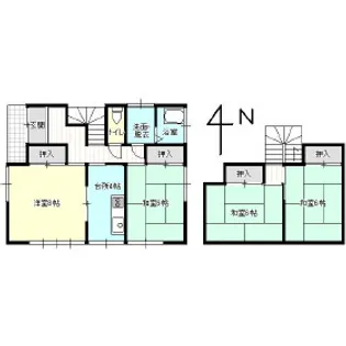 岩手県盛岡市上堂2【一戸建】の間取り
