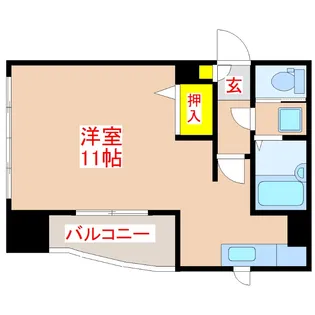 プレファランス城西【5階】の間取り