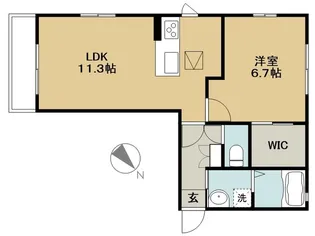 グランドソレーユ【1階】の間取り