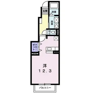 アザレアI【1階】の間取り