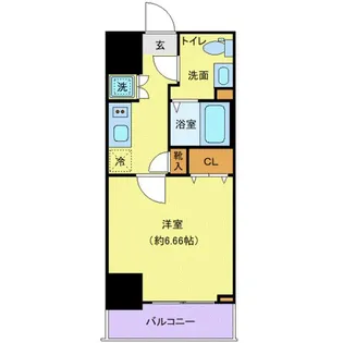 ハウスセゾン新板橋【7階】の間取り