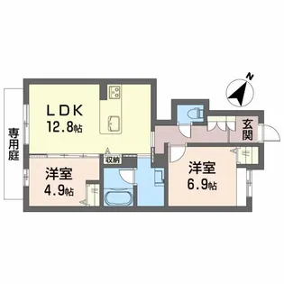 愛知県碧南市入船町2【アパート】の間取り