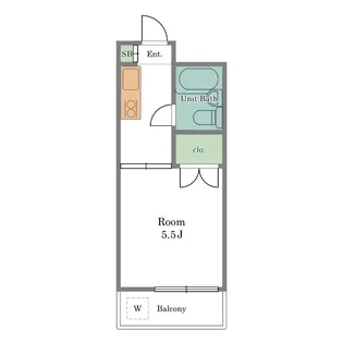 ハイツ杉山【4階】の間取り