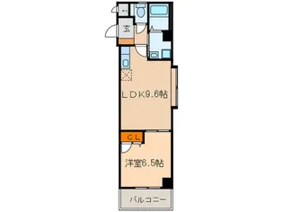 GAUDI シンエイ【5階】の間取り