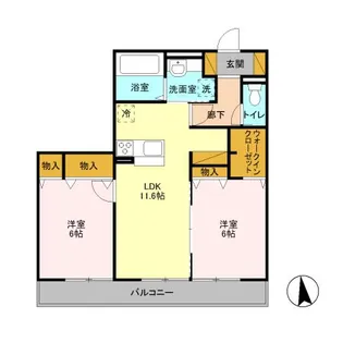 グレイスヒル【2階】の間取り