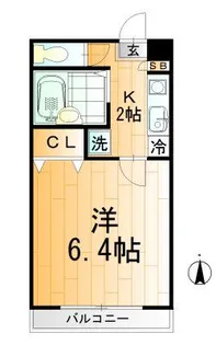 ミリアビタNo.1【8階】の間取り