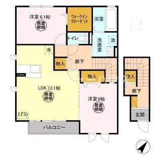 パークドプランタン D【2階】の間取り