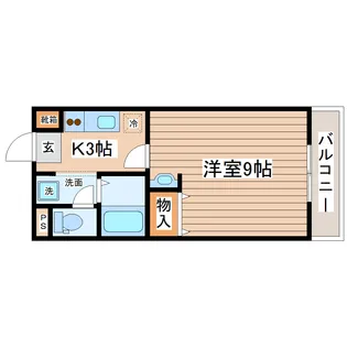 エステートピア池上【1階】の間取り