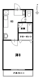 コーポラスふじ【2階】の間取り