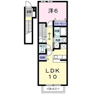 ベルヒルズ・アン【2階】の間取り