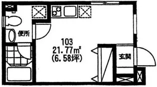 コリーヌ学芸大学弐番館【1階】の間取り
