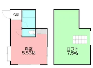 セゾン茅ヶ崎【1階】の間取り