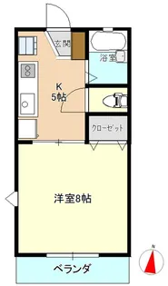 ジュネス春日【1階】の間取り