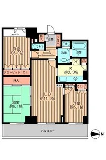 東京都荒川区東日暮里5【マンション】の間取り