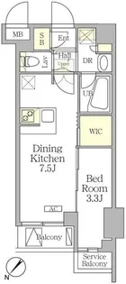 アジールコート池尻大橋【3階】の間取り