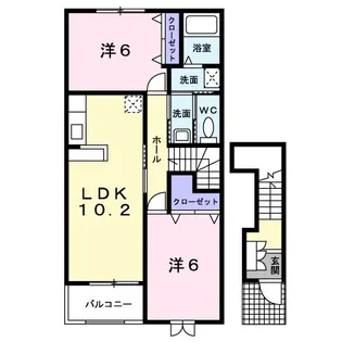 サンセールII【2階】の間取り