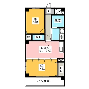 PLACE PURE 【プレイスピュア】【1階】の間取り