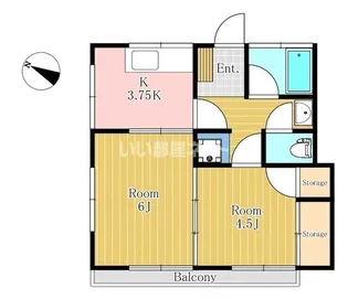 栄荘【1階】の間取り