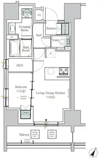 ONE ROOF RESIDENCE TAMACHI【6階】の間取り