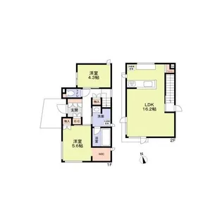 東京都目黒区南1【一戸建】の間取り