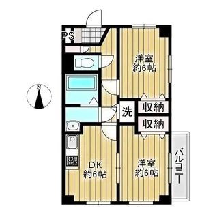 レフォール登戸【1階】の間取り