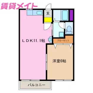 ハミングバード【2階】の間取り