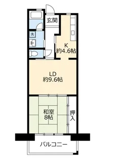 UR酉島リバーサイドヒルなぎさ街【9階】の間取り