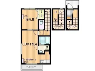 RIV B棟【3階】の間取り