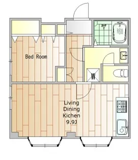 コムデ・ビュー【2階】の間取り