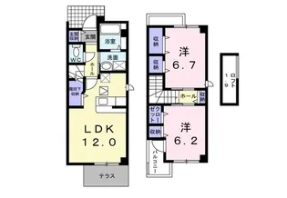 ア・ラ・モード玉川【1階】の間取り