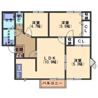 ロイヤルドミール【2階】の間取り