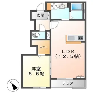 ESPELIA HILLS【1階】の間取り