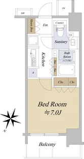 アクシルコート日本橋本町【9階】の間取り