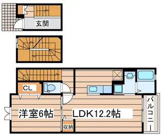フォーリストレジデンスI【3階】の間取り