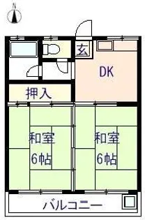 伊井マンション【2階】の間取り