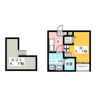 Casea(カセア)【2階】の間取り