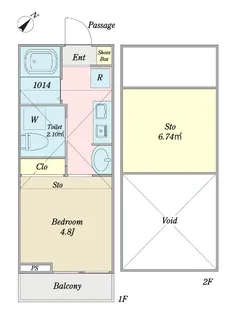 ヴァンヴェールひばりヶ丘【2階】の間取り