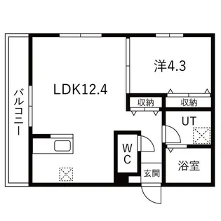 道徳テラス【2階】の間取り