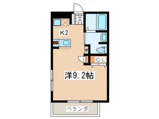 ビュ-上屋敷【2階】の間取り
