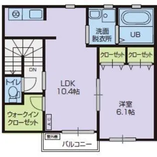 Maison・ALMA(メゾンアルマ)【3階】の間取り
