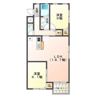 Believe・N2【1階】の間取り