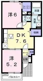 ベルファミーユII【1階】の間取り