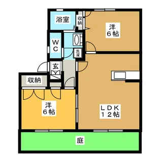 グランディアス【1階】の間取り