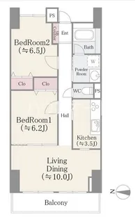 アビタシオン大島【3階】の間取り