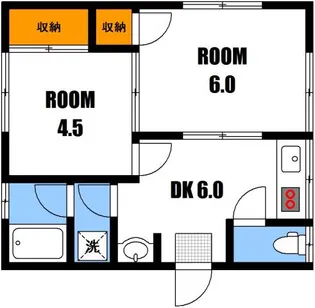 LS中筋【1階】の間取り